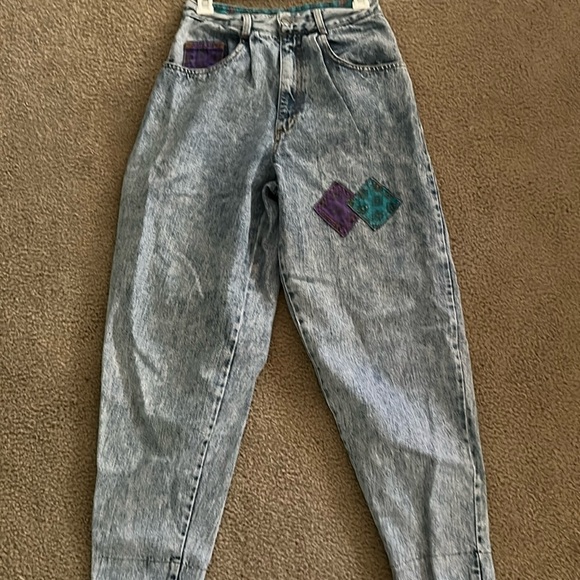 Retro 80s Acid Washed jeans - Picture 1 of 10
